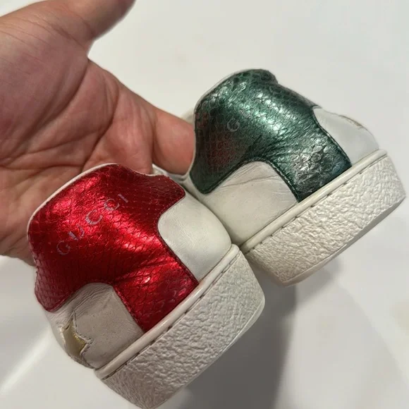 Authentic Gucci sneakers with stars design